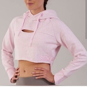 Gymshark Pink Cropped Hoodie